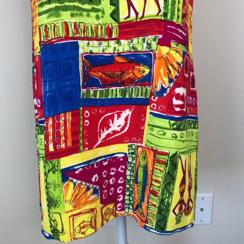 Colorful Shift Mini Dress - Picture 8 of 8